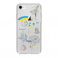 Патриотический чехол для iPhone SE 2020 с рисунком "Українське папурі"